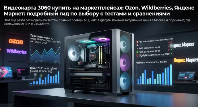 Видеокарта 3060 купить на маркетплейсах: Ozon, Wildberries, Яндекс Маркет: подробный гид по выбору с тестами и сравнениями